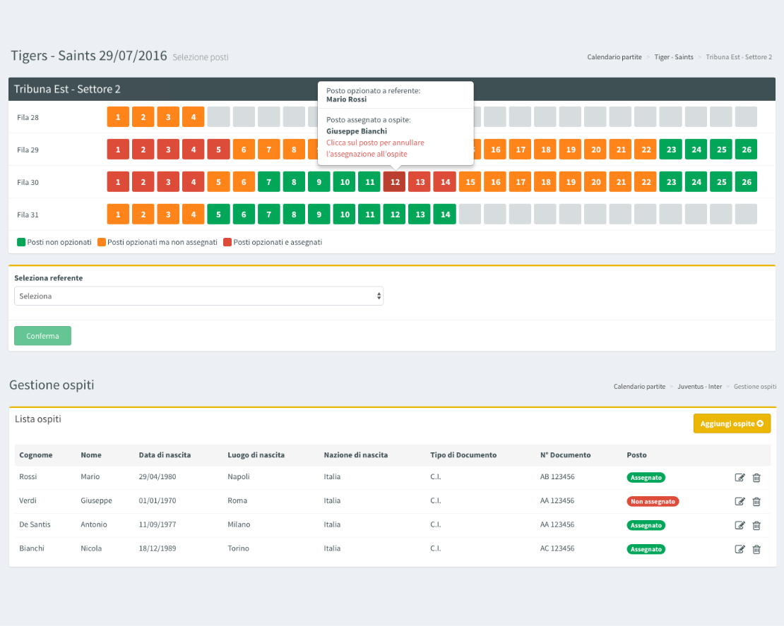 Muvobit assegnazione posti Jeep FCA Juventus
