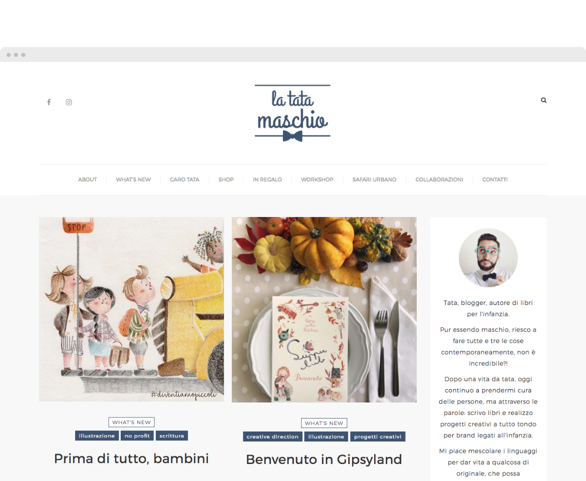 Muvobit sito web La Tata Maschio