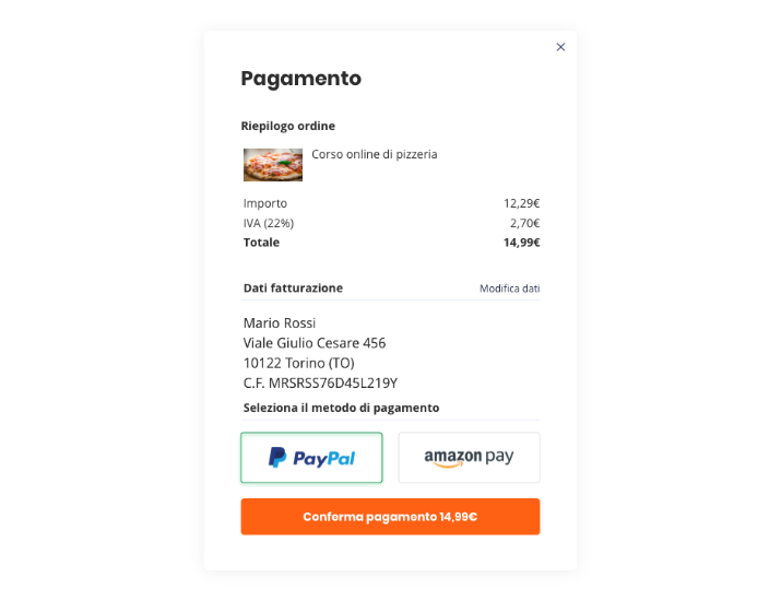 Muvobit checkout CorsiSulWeb