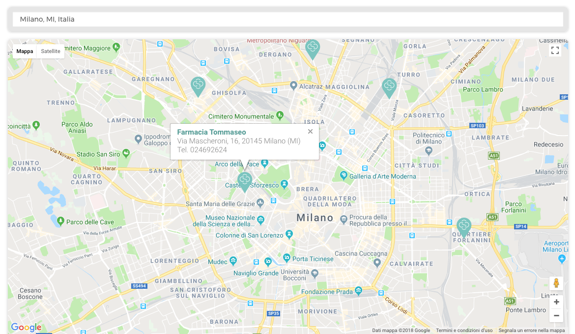Muvobit Store Locator LineaCluSalute